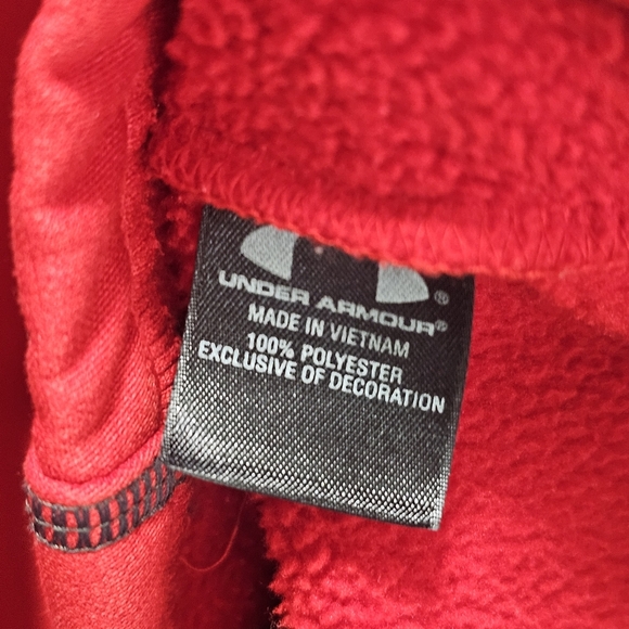 Texas Tech Pullover Men Large Red Black Under Armour Red Raiders 1/4 Quarter Zip - Picture 12 of 12